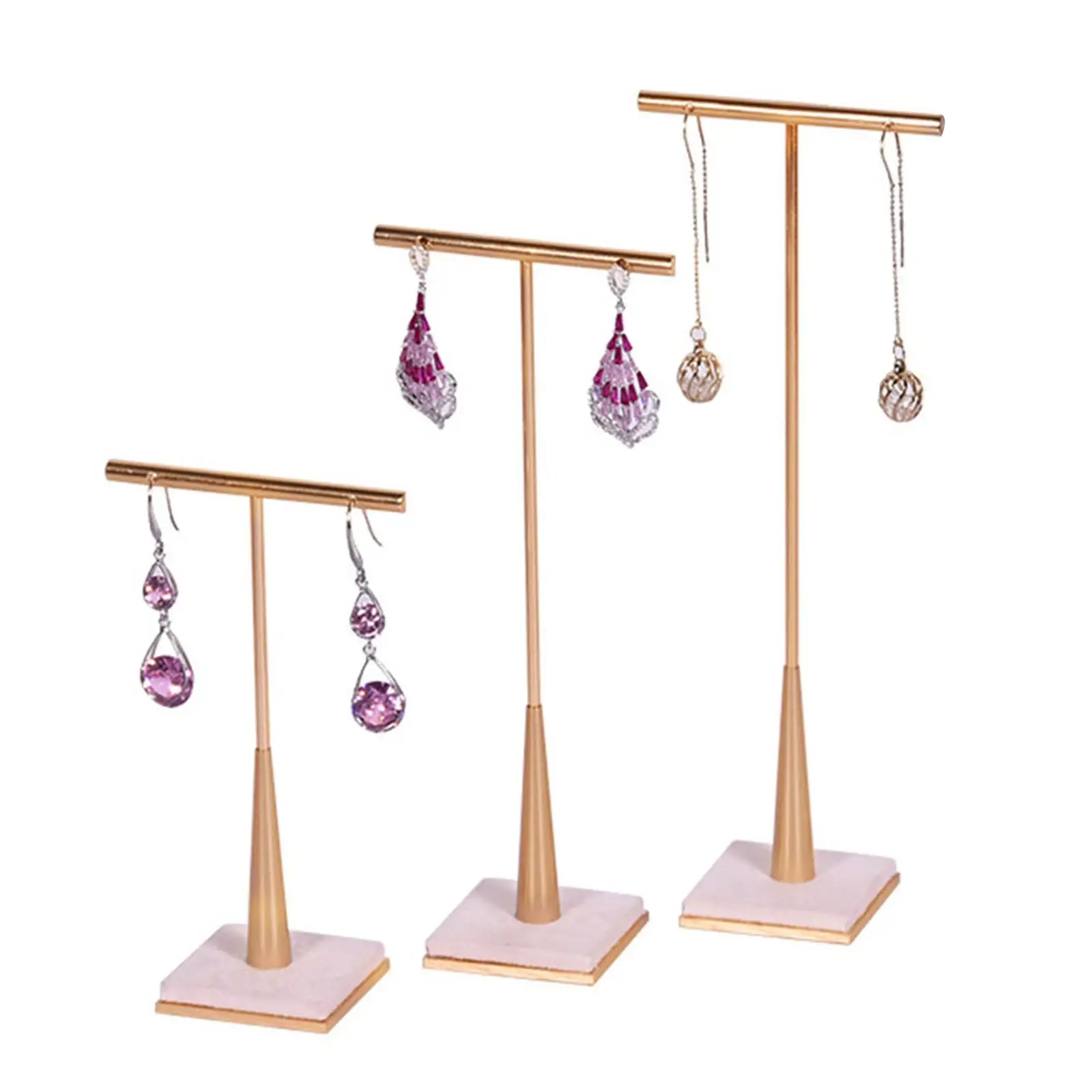 Elegant Earring Display Stand Magnet Base T Bar for Store Retail Countertop