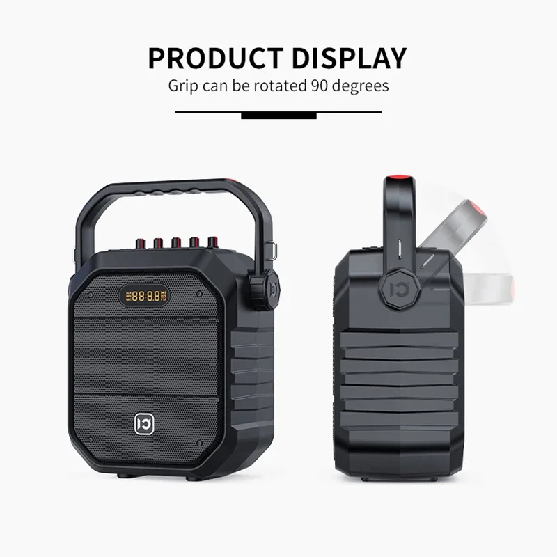 Original Shidu H9 Karaoke Fashion Style FM Bluetooth Boombox inalámbrico con micrófono inalámbrico