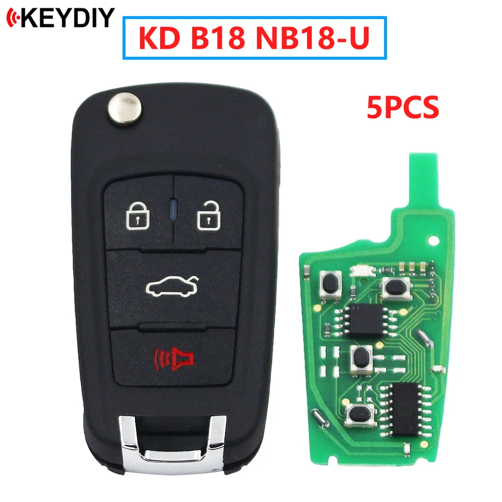 

KEYDIY Remote Car Key B18/NB18 Car Remote Control 4 Buttons for Buick KD900/KD-MAX/KD-X2 Key Programmer KD B Series Cay Keys