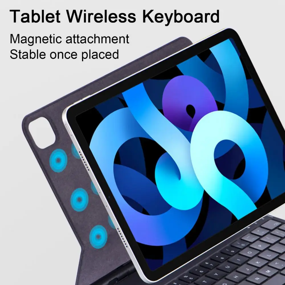 

Tablet Keyboard Portable Tablet Keyboard Universal Bluetooth Wireless Keyboard with Multi-touch Trackpad for Ipad Pro 11