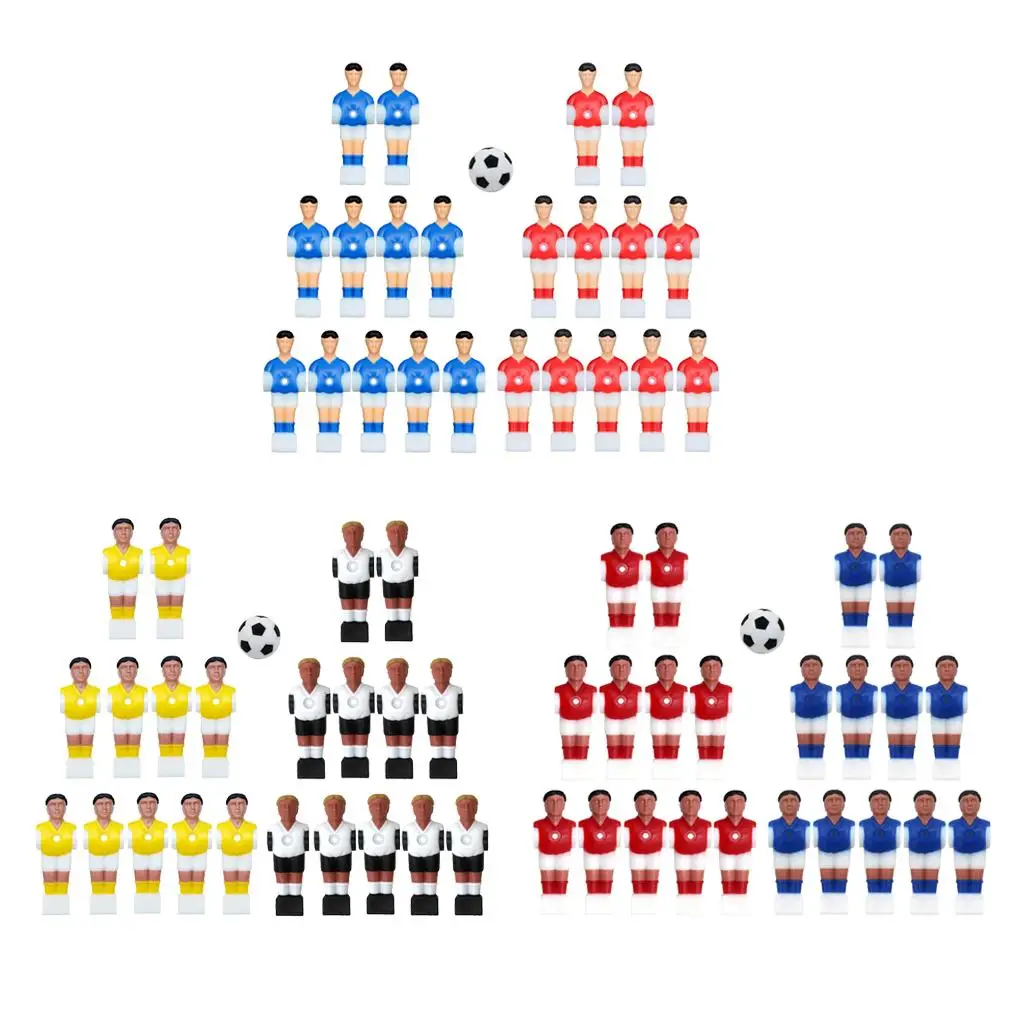 22pcs Foosball Men Miniature Football Players Figure Tournament Indoor Sport