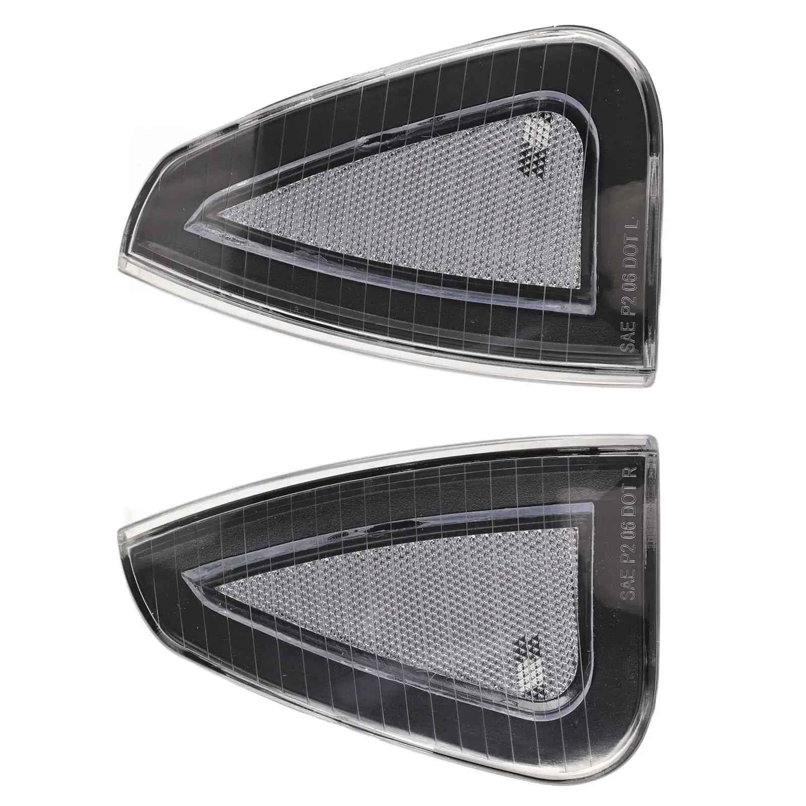 2 Pcs Front Turn Signal Light Cover 4806218AD Side Marker Lamp Cover for Dodge LX for SRT 8 2006 2007 2008 2009-2010