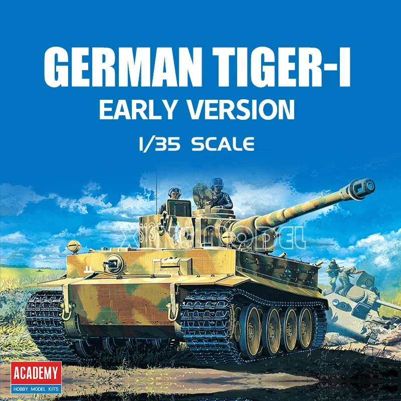 

Академия 13239, немецкая версия TIGER-I для раннего производства, полная внутренняя структура, комплект модели танка в масштабе 1/35