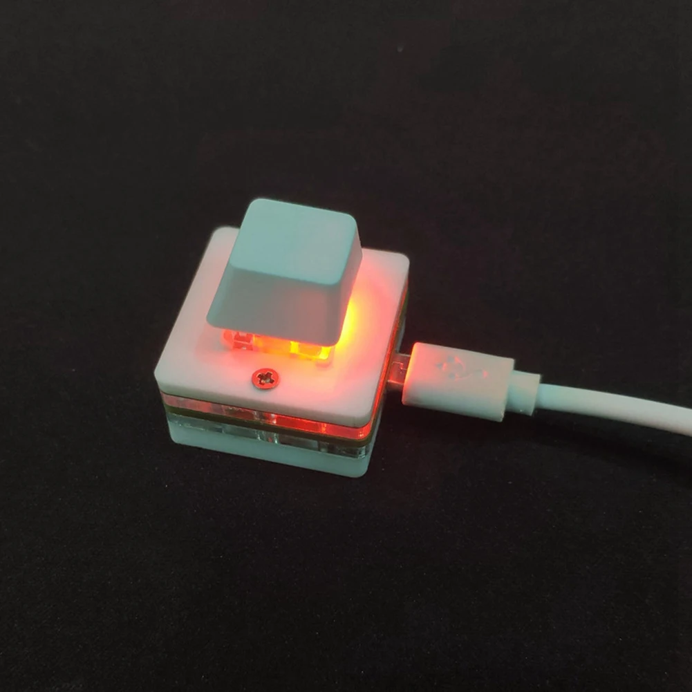 RGB Mini 1-клавишная игровая клавиатура OSU, клавиатура для рисования Photoshop, программирование макро-клавиатуры, механическая клавиатура, красный вал