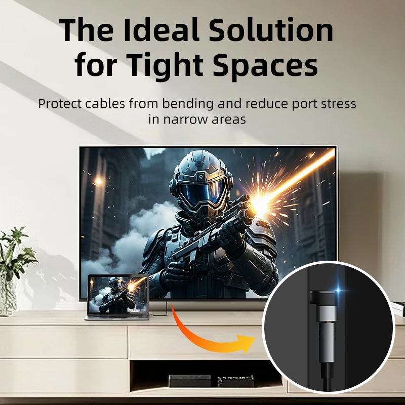 CABLETIME 8K HDMI محول ذكر إلى أنثى محول محول UHD2.1 دعم 8K HDMI 2.1 4K 120 هرتز 48Gbps لأجهزة الكمبيوتر المحمول HDTV PS5