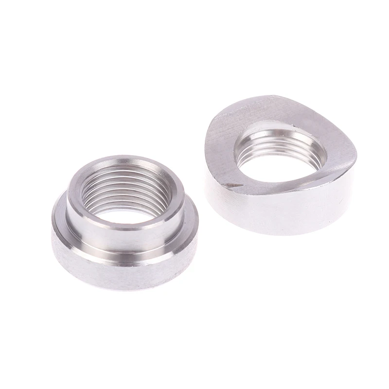 Auto Oxygen Sensor Stainless Steels Bung Plug Nut Stepped Mounting Cap Kit Plug Nut Fitting Weld Bungs M18X1.5