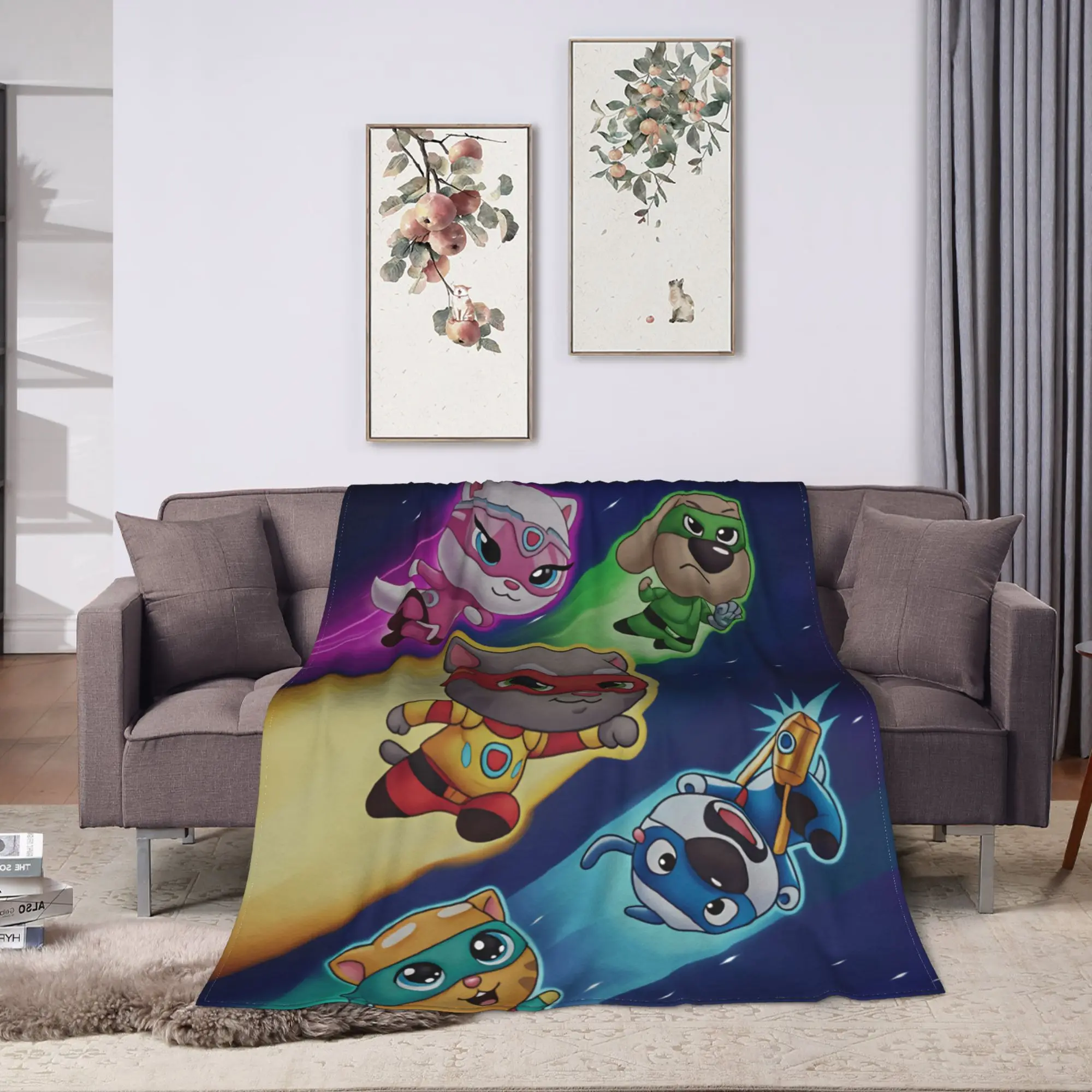 Decorative T-Talking T-Tom And F-Friends Bedding Throws Warm Comfy Fashion Blankets  For Bedroom Travel Bedspread Bed Cover