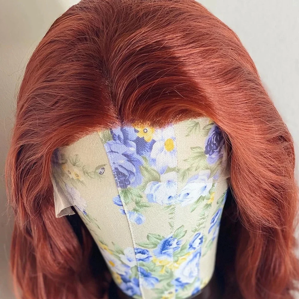 باروكة شعر اصطناعي برناردو طويل مموج من الألياف مقاومة للحرارة باروكة شعر طبيعي من الدانتيل للنساء ذوات البشرة السمراء