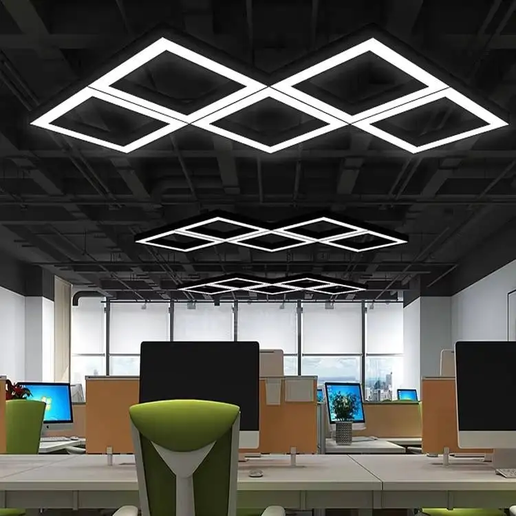 Commercial 20W 40W 3CCT Rectangle Aluminum LED Pendant Linear Lights in Billiard Table Wholesale for Office Hotel Shop
