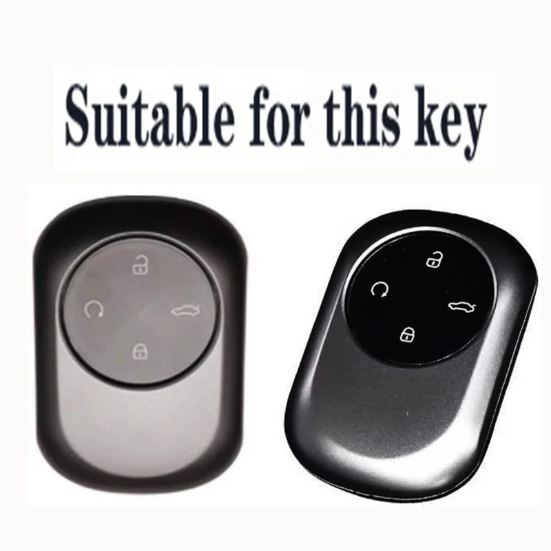 New Silicone Car Key Case for Chery Fulwin T9 Shockproof Remote Protector Shell Detachable Keychain Vehicle Modification Gadgets