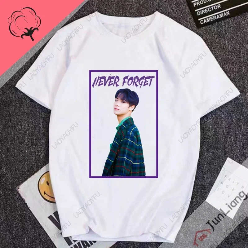 

Moon Bin Kpop 100% хлопок Корейская модная женская блузка 2024 Подарочная футболка для фанатов для женщин Эстетическая одежда Zevity Manga