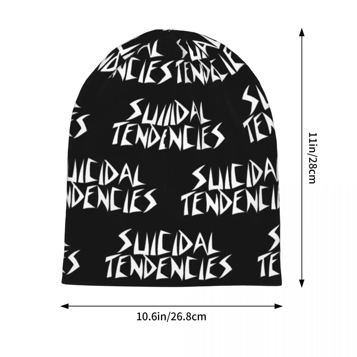 Rock Band Men and women Pullover Cap Suicidal Tendencies Beanies Hat For Men And Women Print Bonnet Hats