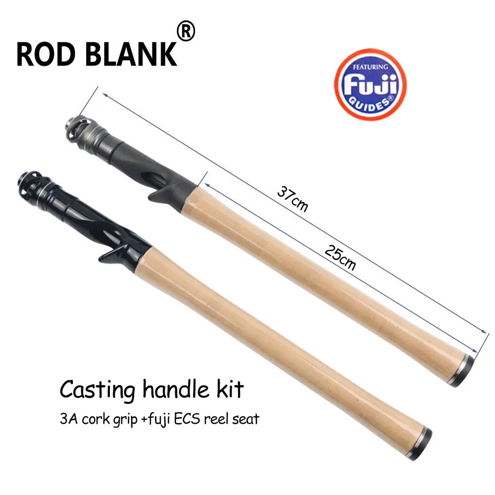 

Rod Blank 1 Set One Full Piece 3A Cork Grip Handle Kits Fuji Reel Seat Rod Building DIY Component Pole Repair Accessories