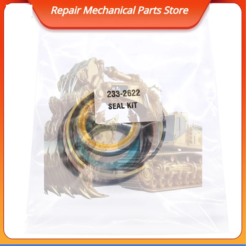 

233-2622 Комплект уплотнений гидравлического цилиндра, совместимый с экскаваторами Cat для различных моделей, таких как 446d 430e