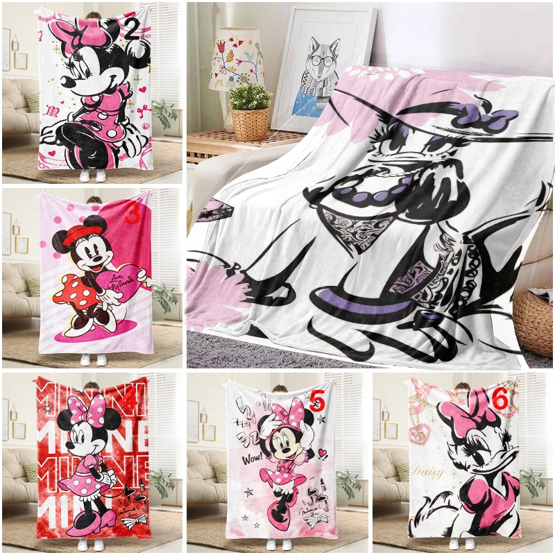 

Disney Daisy Duck Elegant Blanket Flannel Throw Warm Sofa Bed Cover Home Decor
