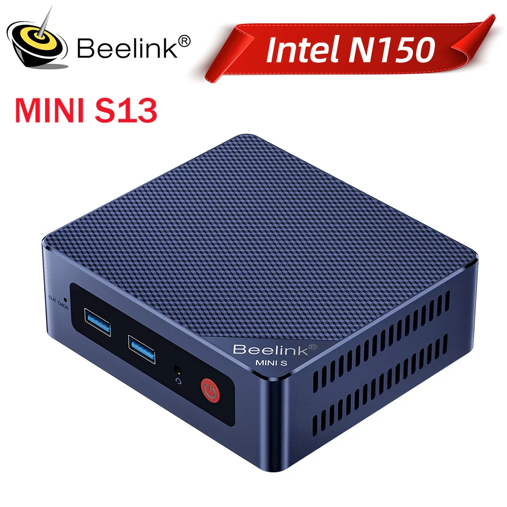 Beelink MINI S13 Mini PC Intel Twin Lake N150 16GB DDR4 500GB SSD Wifi6 1000M LAN Desktop Mini Computer VS Mini S12 Pro MINI S