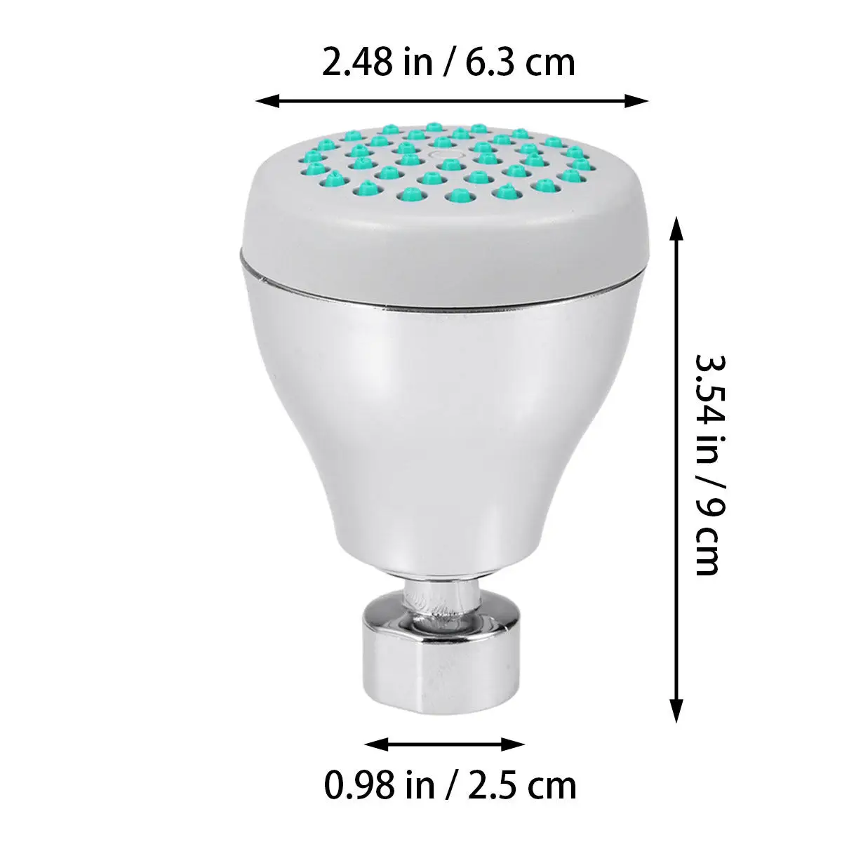 High Pressure 36 Nozzles 3 Inch Shower Head For Outdoor Bathroom Rv Self-Cleaning Water Saving Sprinkler Hard Water Solution
