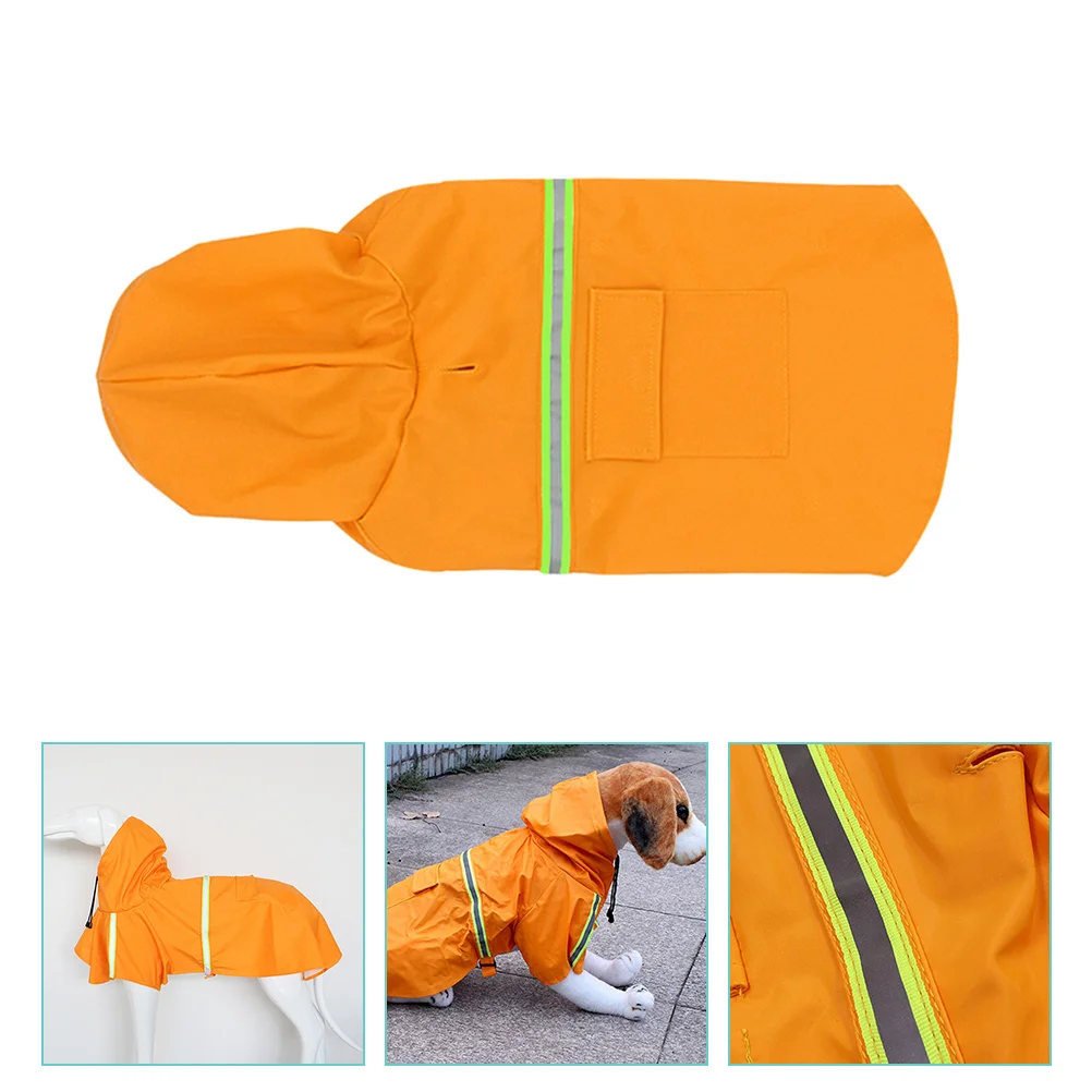 

Dog Rain Jacket Waterproof Yellow Raincoat for Dogs Jackets Small Raincoats Large