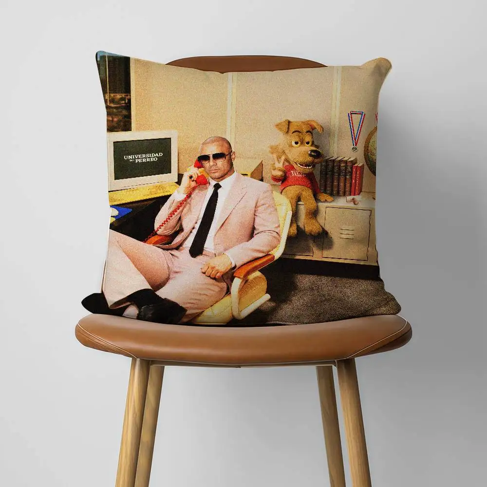 W-Wisin La Universidad Del Perreo 30x30cm 45x45cm Pillow Case Decor Protective Covers Comfortable Soft For Sofa Living Room Home