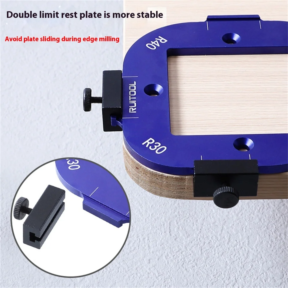 دليل قالب توجيه معدني لزاوية النجارة لتحديد المواقع السريعة لإطار الخشب الذي يمكنك صنعه بنفسك وتشكيل حافة الطاولة #5