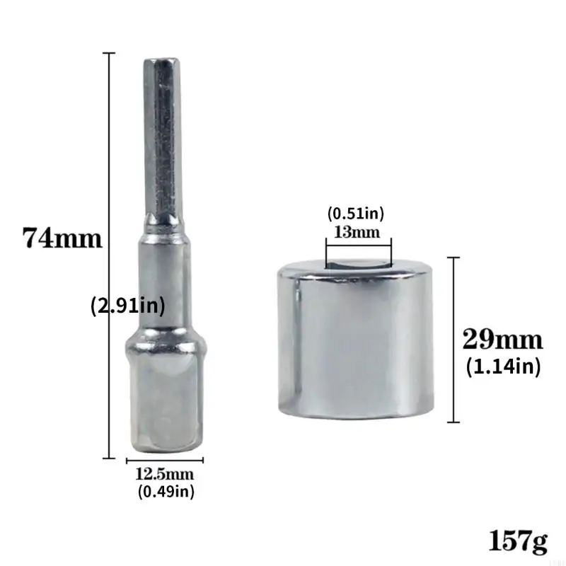 L9BE SCISSOR JACKS Adapter Praca z cali sześciokątnym kluczem uderzeniowym