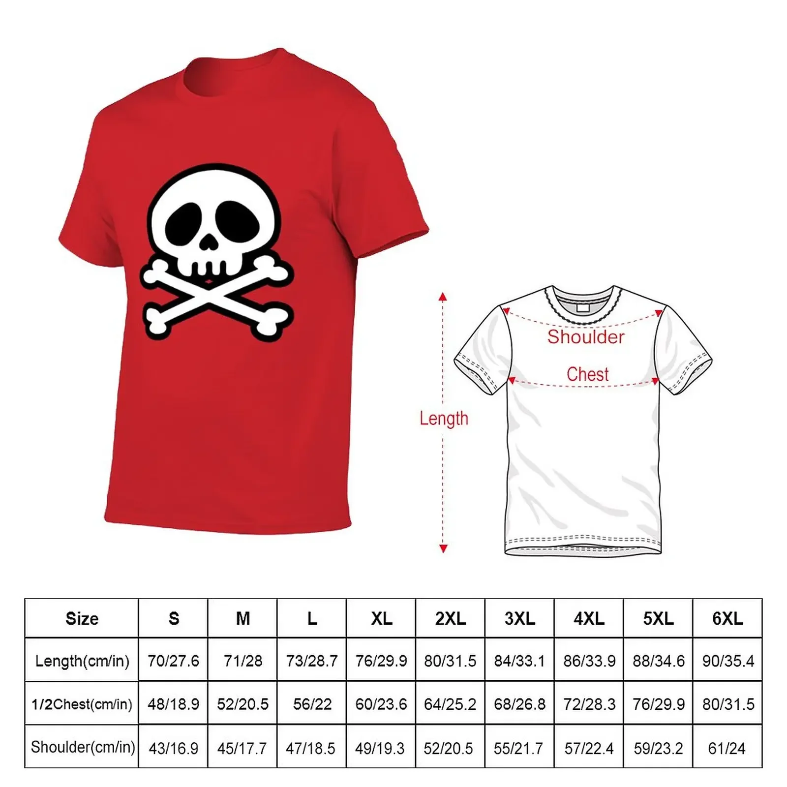 manga skull pirat crossbones T-Shirt summer top plus size tops men graphic t shirts