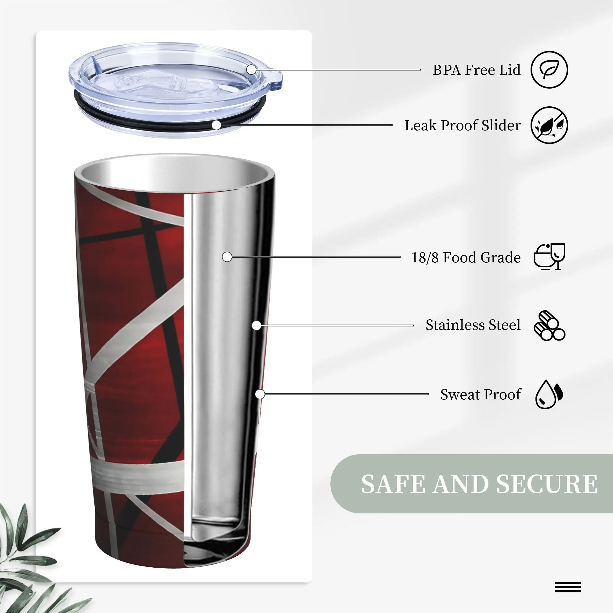 Tumbler V-Van Halens Rosso Ner - Tumbler 20Oz White recensione e prezzo