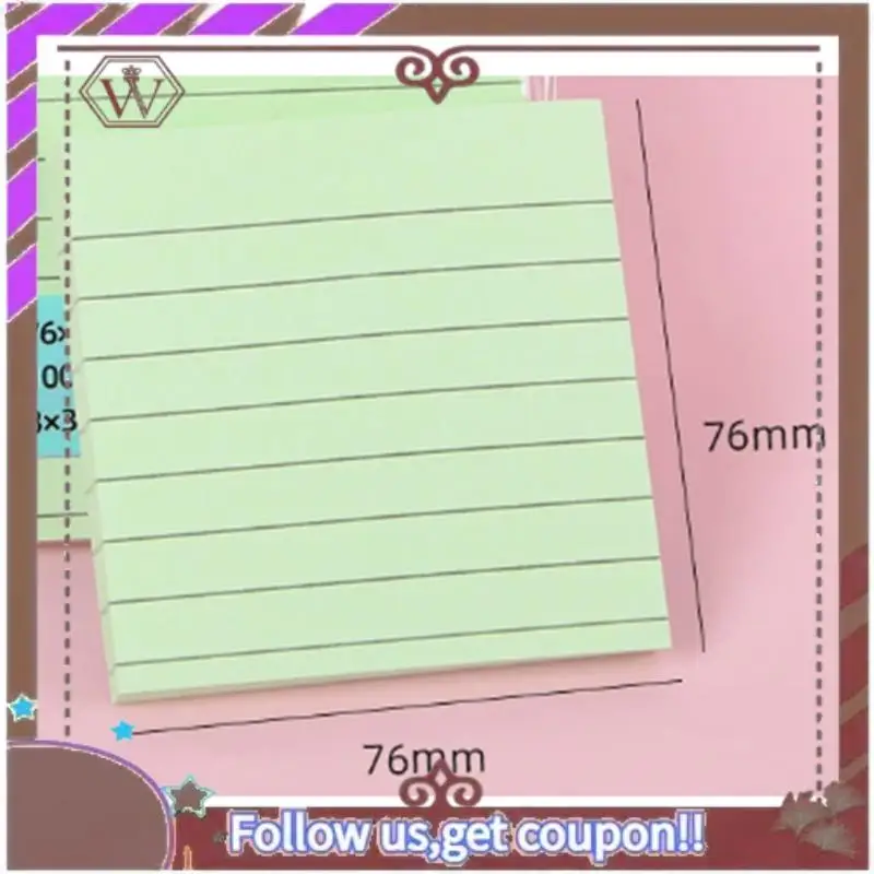 

ABBG-Multi Colors Pads Colored Sticky Notes Sticky Notes Invarious Colors,Lineated Note Paper