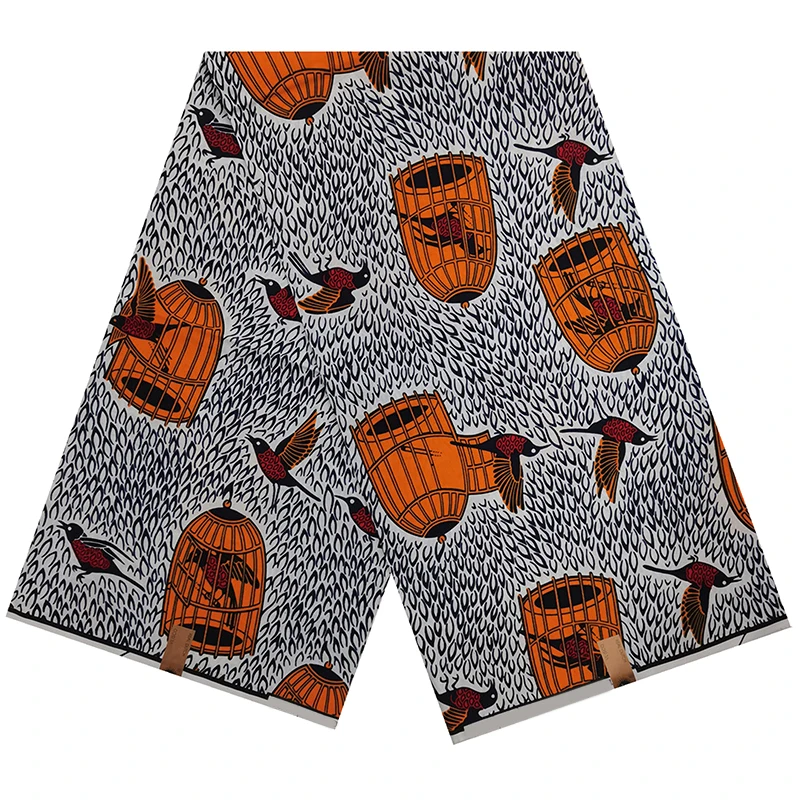 Latest Design African Veritable Wax Loincloth Fabric 100% Cotton Real Soft Batik Nigeriaan Dutch Style Authentic Original 6Yards