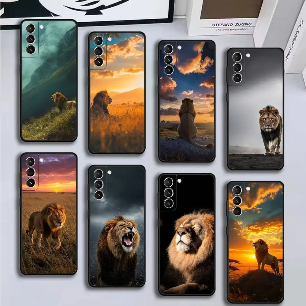 

Animal The Lion Phone Case For Samsung GalaxyA13,21s,22,31,32,52,53,71,72,73,Soft Black Cover
