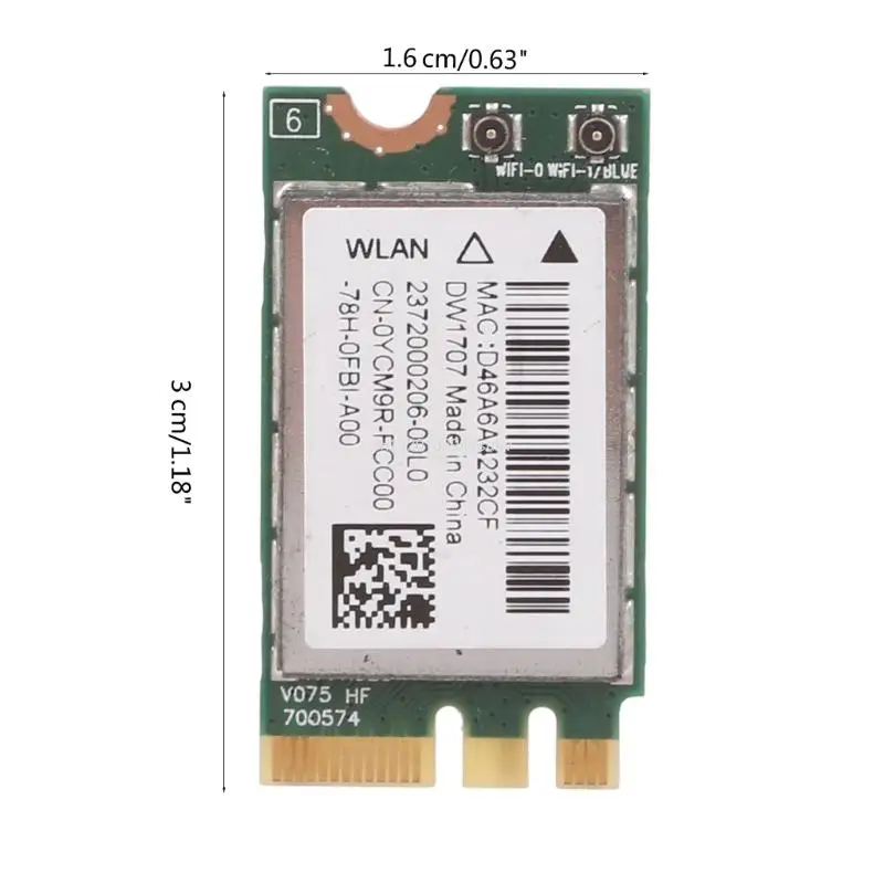 300M Wireless V4.0 Dual Band WIFI WLAN-Karte für DW1707 VRC88 Atheros