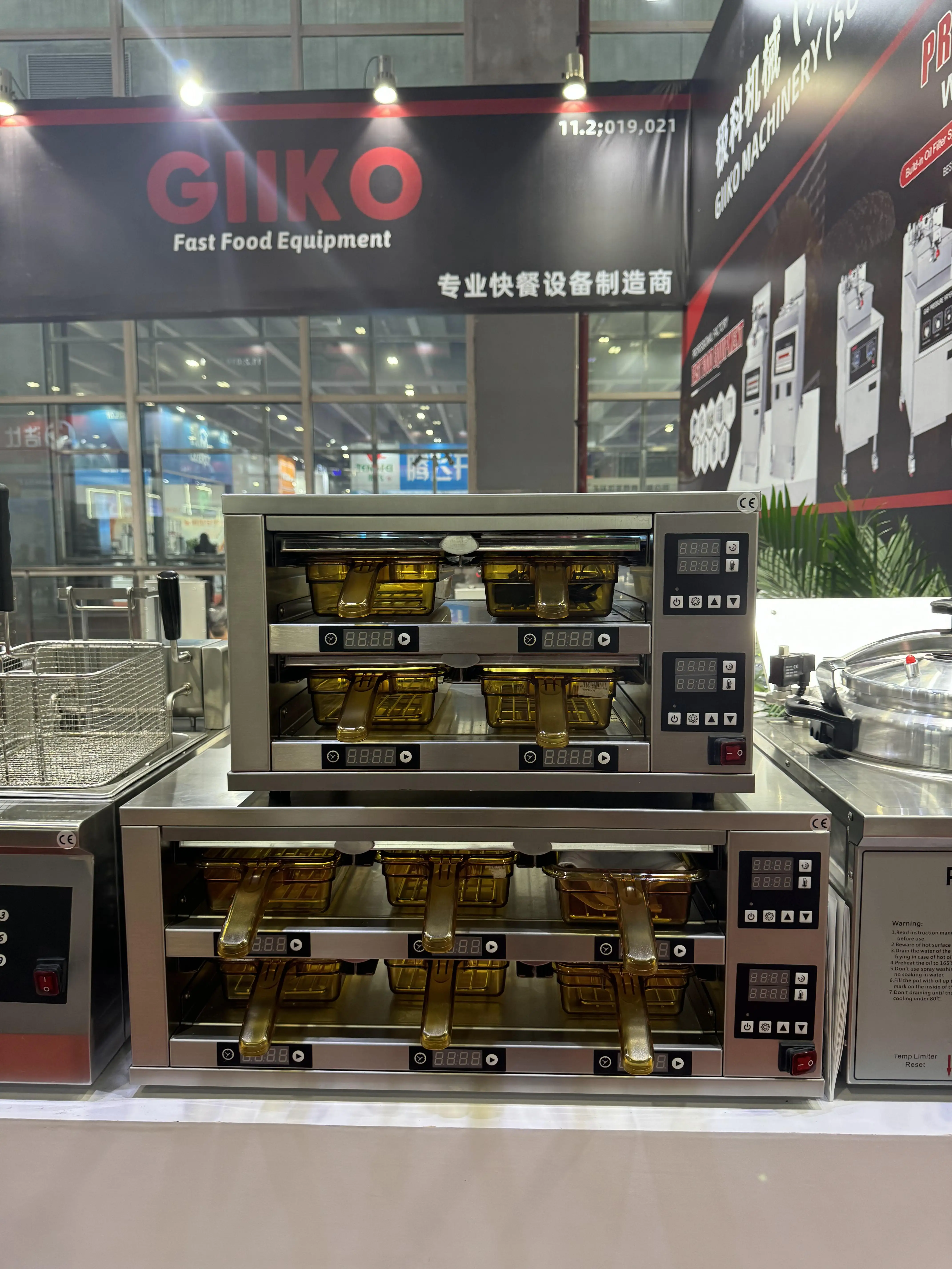 Large Capacity 3 Layers 9 Trays Electric Hamburger Meat Patty Warmer Hot Food Warming Display Stainless Steel for Snack Machines