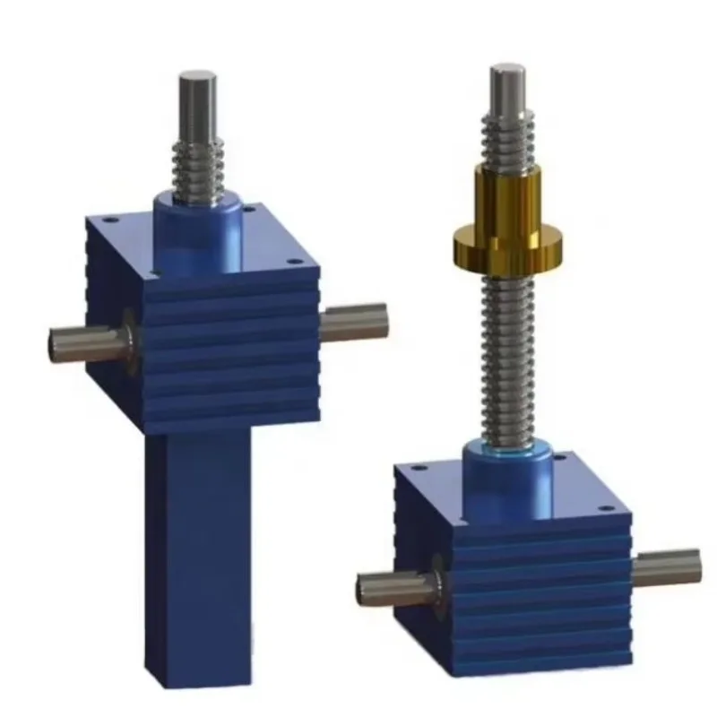 SJA20 Square Box Spiral Screw Lift Worm Gear Lifting Jack Heavy Duty Industrial Mechanical Transmission Equipment Spare Parts