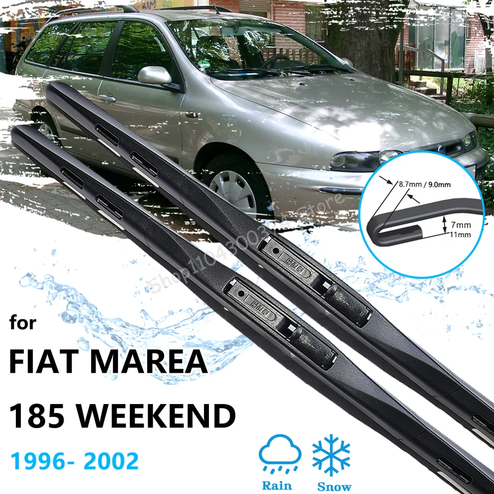 For Fiat Marea 185 Weekend 1996 1997 1998 1999 2000 2001 2002 Front Rear Wiper Blades Replacement Windshield Windscreen Cleaners