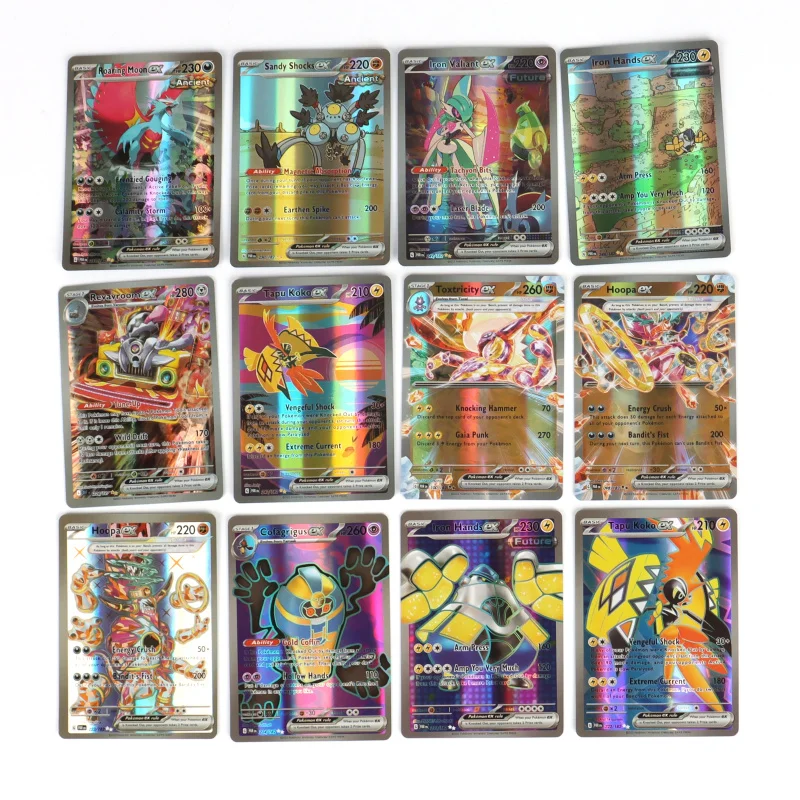 60/100Pcs English Pokemon cards New EX Vmax Vstar anime collection Trading card pokemon toy for kids