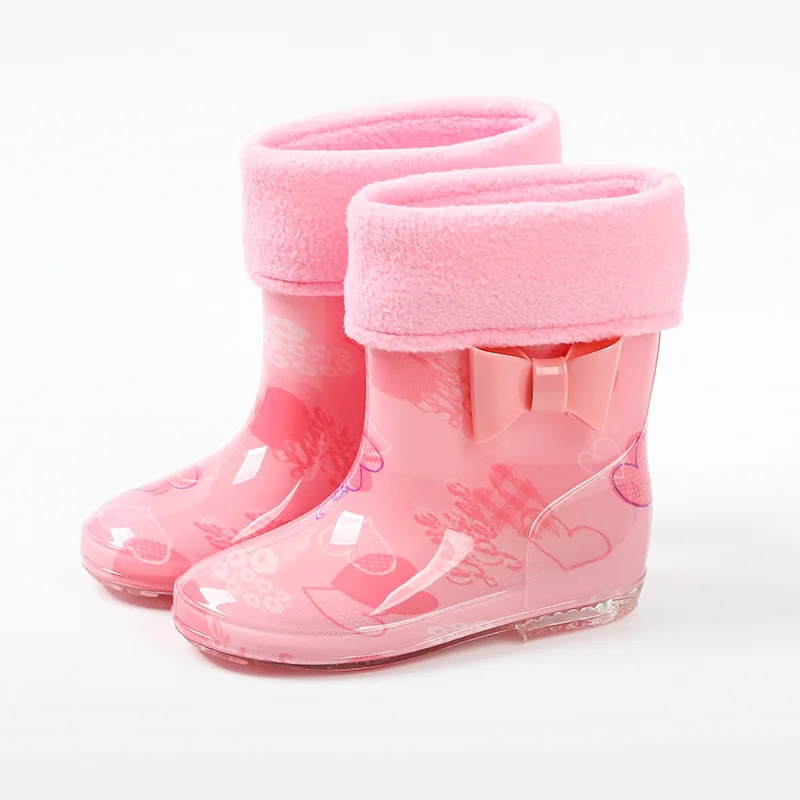 bota infantil Cartoon Kid RainShoe Four Seasonal Trend Crystal Sole Boy Water Boot Cute Girl RubberBoot RainBoot GirShoe KidShoe