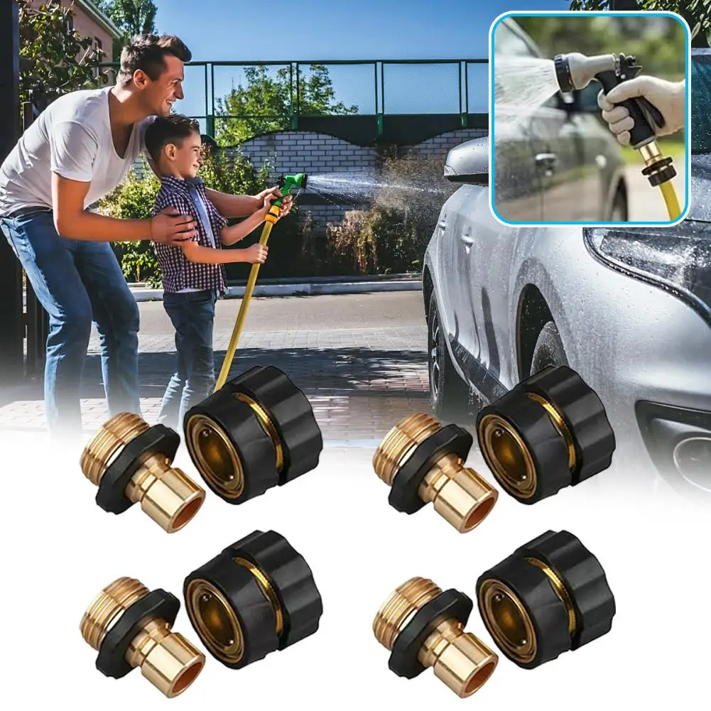 High Pressure 3/4 Inch Garden Washer Gun Fitting Connectors Universal Quick Connect Fittings For Car Washing Gun Foam Bottle