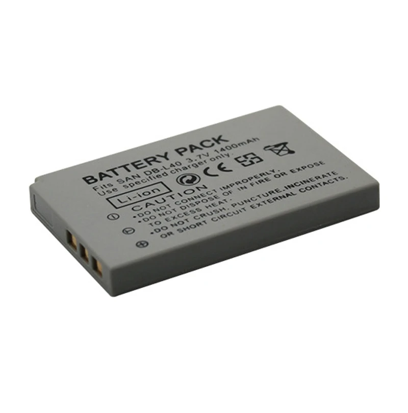 

10x 3,7 В 1400 мАч литий-ионная аккумуляторная батарея DB-L40 DBL40 для Sanyo Xacti DMX-HD1 DMX-HD2 VPC-HD700 VPC-HD800 VPC-GX8 батареи