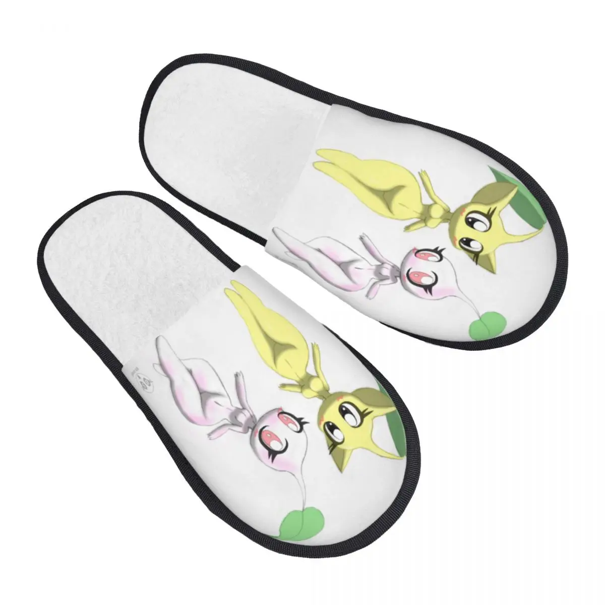 3D printing Men Women Furry Indoor slippers,Pikmin Fauna fashion special Anti-skid Slippers