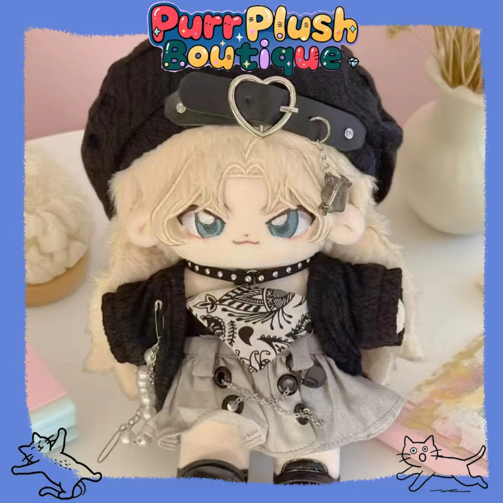 20cm Vermouth Berumotto Attributes Cotton Doll Anime Figures Plushies Dress Up Cotton Doll Plush Stuffed Body Toys Birthday Gift