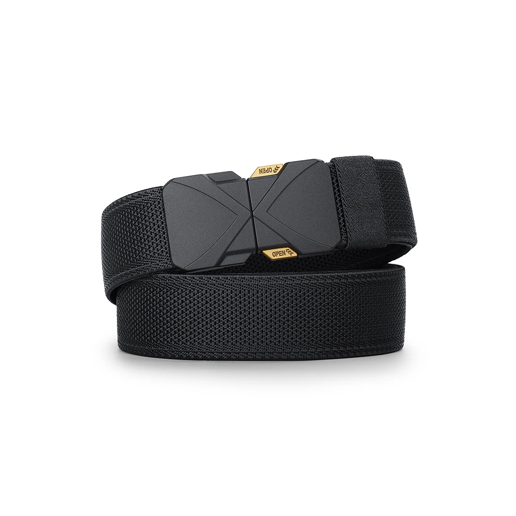 Men's casual pants belt 2026 Summer New Military Training Elastic Belt Men's 3.5 Automatic Buckle Workwear Sports Pants Belt
