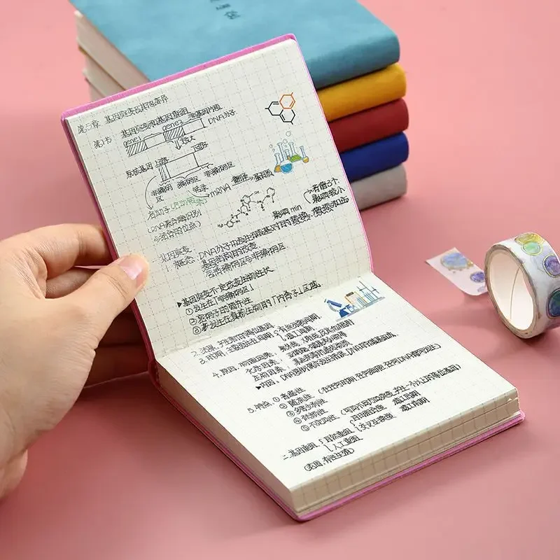 3pcs-lot-simplicity-line-grid-blank-journal-scrapbook-192-sheet-mini-notebook-ins-journal-portable-pocket-planner-student-new