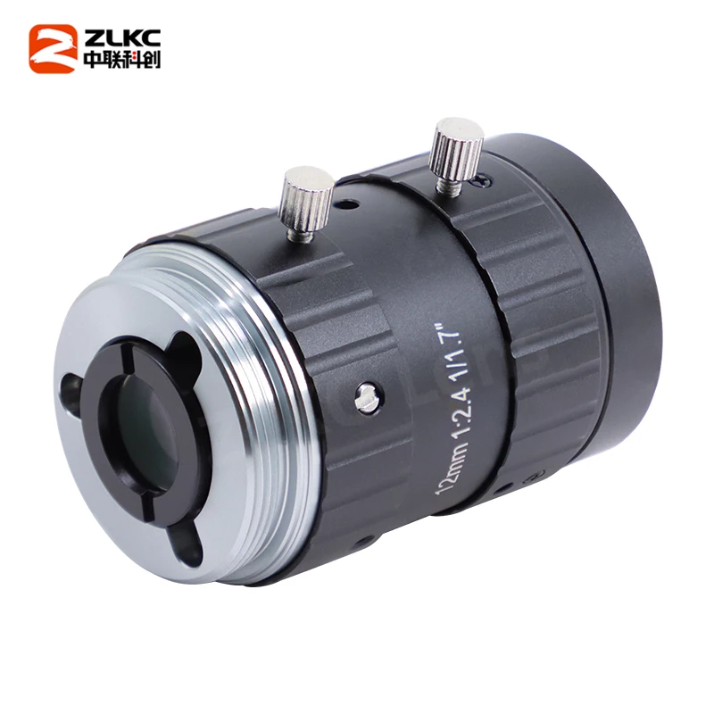 12mm Prime Lens 1/1.7'' CMOS Camera C Mount F2.4 Manual Iris 12MP High Resolution Machine Vision for Industrial Cameras