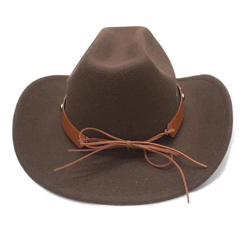 Vintage grenzüberschreitender Western-Cowboyhut Big-Edge Gentleman Cowgirl Jazz Hüte Feiertage Party Cosplay Cap Sombrero Hombre – Detail 9