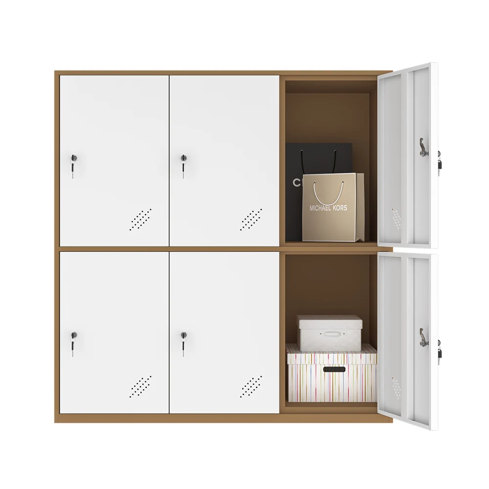

Utility Storage Cabinet with Locking Doors, Metal Storage Lockers Office Home Gym Garage