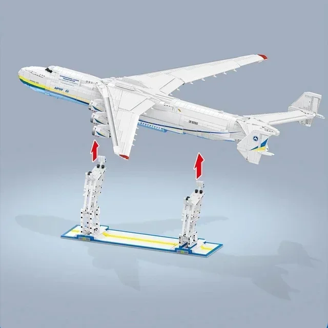 57014 5350 stücke Moc Bausteine große Transport flugzeuge an-225 Modell Luftfahrt Flugzeug Ziegel Spielzeug für Kinder Geschenkset