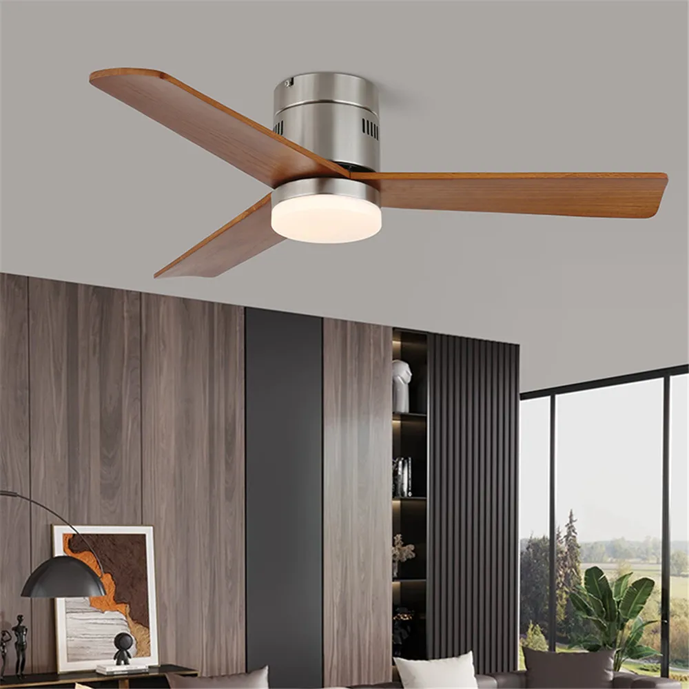 

Nordic Modern Fan Light for Living Room Restaurant Bedroom Cafe Villa Hotel American Creativity Remote Ceiling Fan with Light