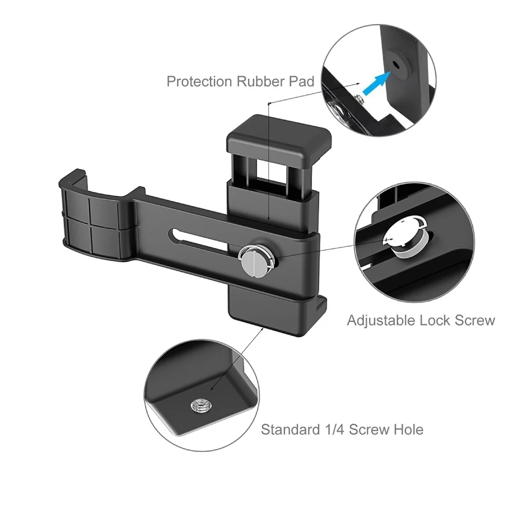 Smartphone Fixing Clamp 1/4 inch Holder Mount Bracket for DJI OSMO Pocket / Pocket 2