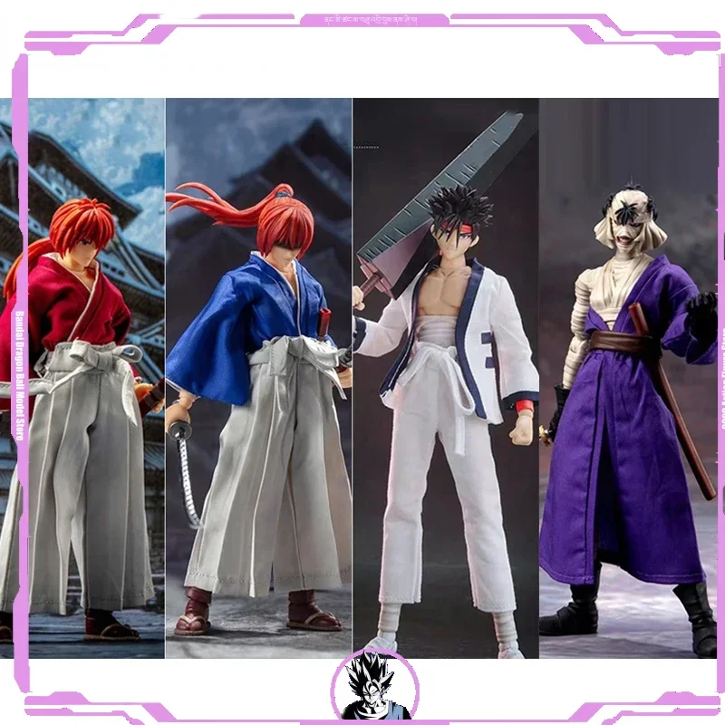 Dasin/Great Toys/GT Rurouni Kenshin Himura Sagara Sanosuke Shishio Makoto SHF 1/12 16cm/6 inch PVC Action Figure Model In Stock