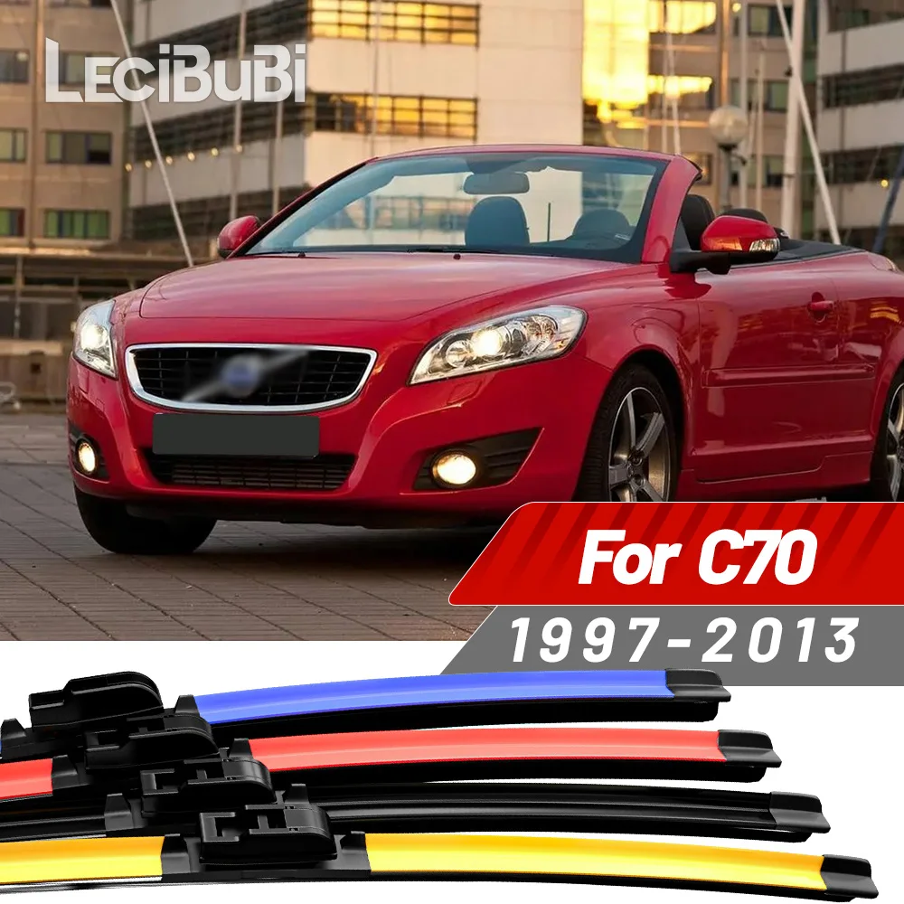 2 stücke Für Volvo C70 1997-2013 2003 2004 2005 2006 2007 2008 2009 2010 2011 2012 frontscheibe Wischer Klingen Scheibenwischer